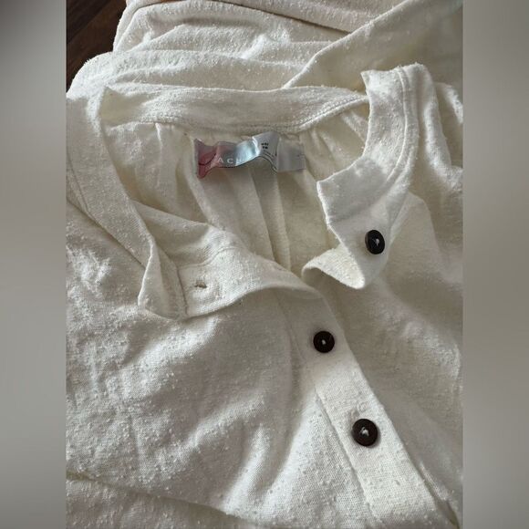 NEW FREE PEOPLE Sz S MY GO TO JUMPSUIT ONE PIECE JUMPER IVORY - Picture 2 of 2